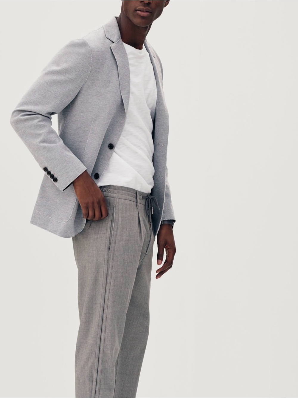 Eleventy Slim Fit Jersey Sport Coat In Grey IT 52 US 40